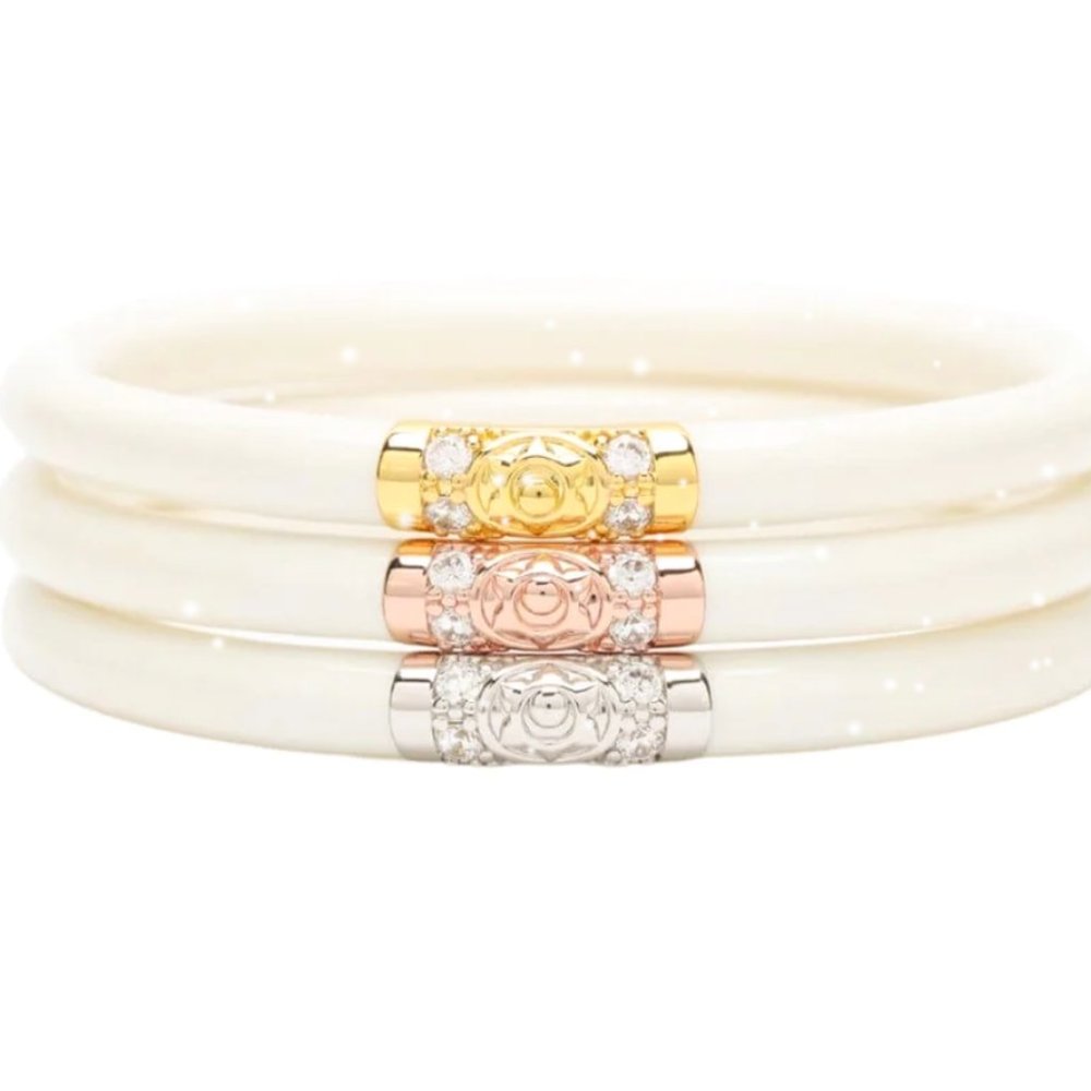 Budha Girl Three Kings Ivory Bangles